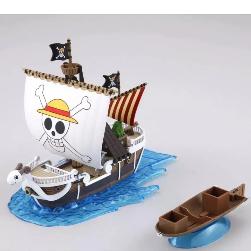 Onepiece Pirate Ship Building Set with White and Brown Going Merry Anime